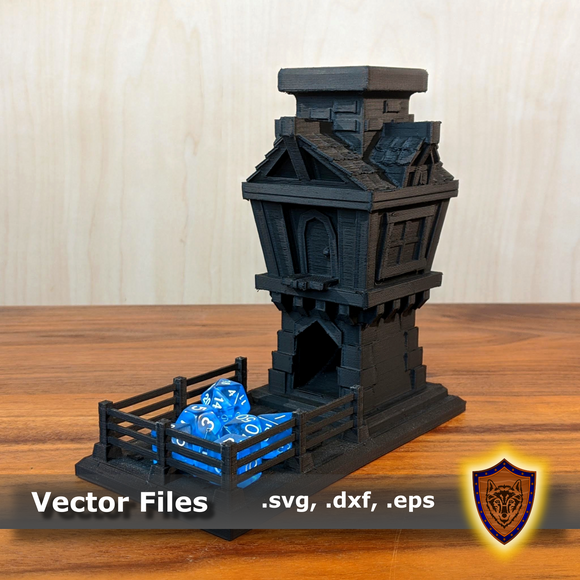 Download 3d Fantasy Tavern Dice Tower Stl File Xykit