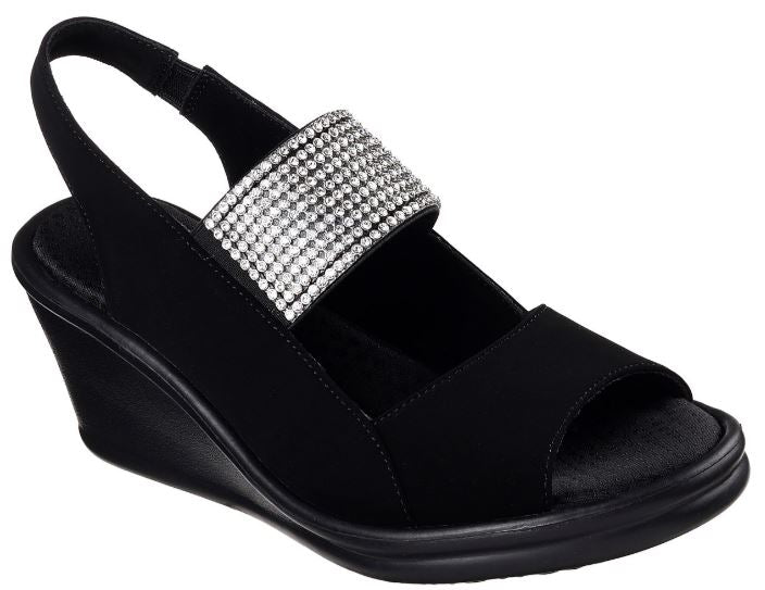 women's rumblers sparkle on wedge sandal