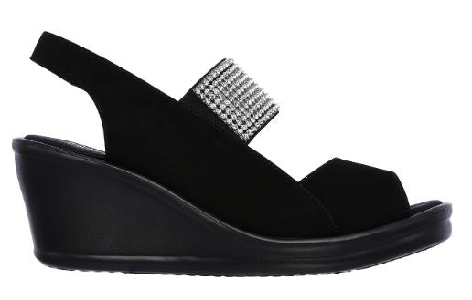 women's rumblers sparkle on wedge sandal