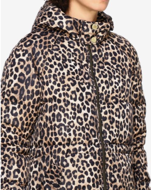 michael kors leopard puffer jacket