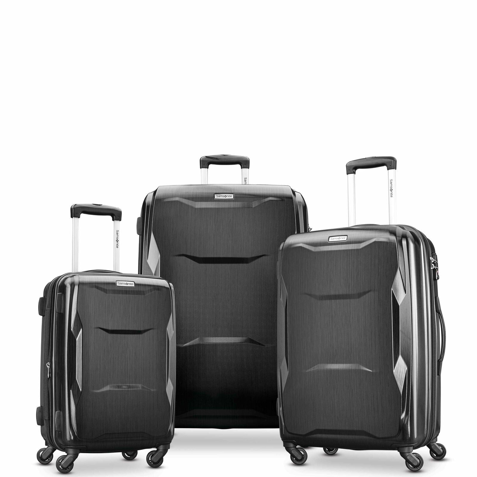 samsonite arrival 3 piece spinner expandable luggage set