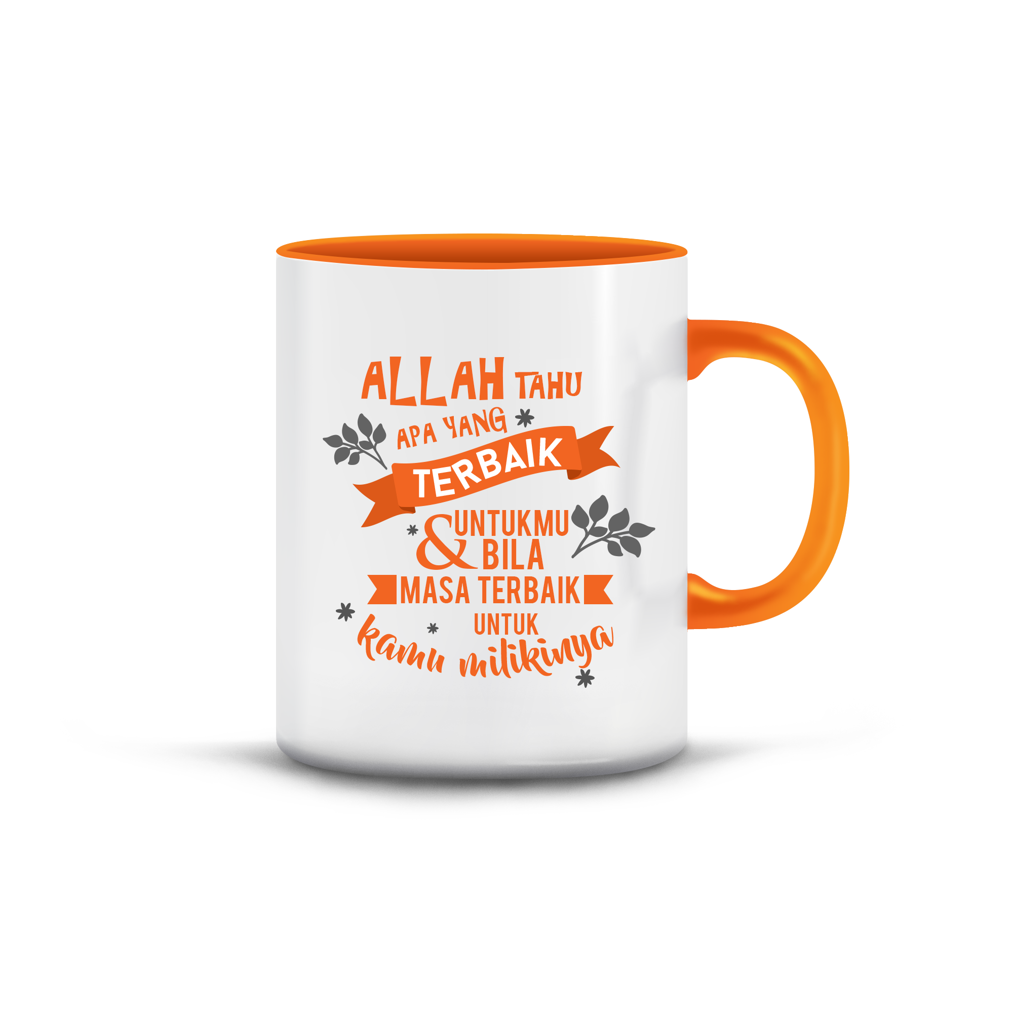 Islamic Quotes Mug - Malay (C02M-Orange) - Muslim Valley