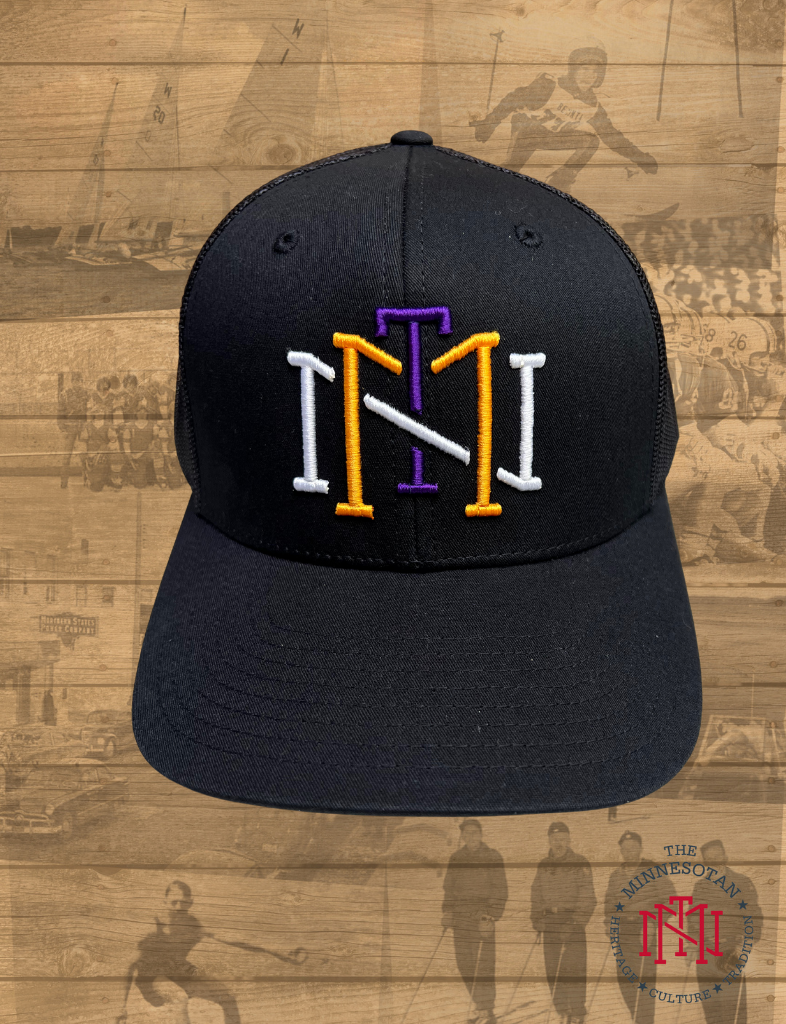 Youth Mitchell & Ness Black Minnesota Vikings Times Up Precurved