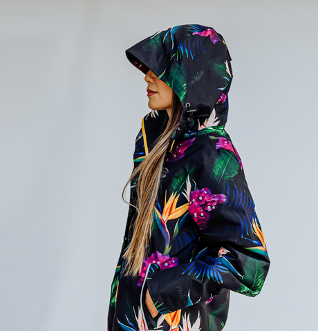Scribbler waterproof rainwear for women, hood, adjustable hood, adjustable peak