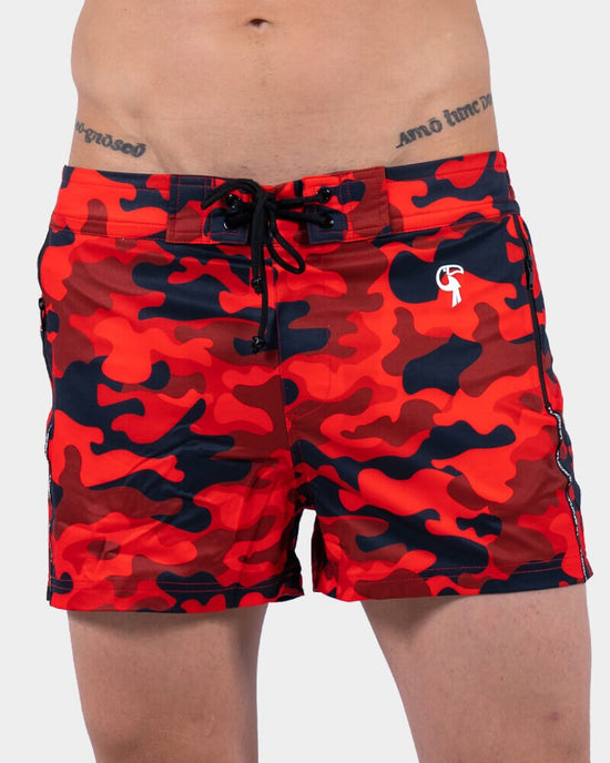 Red Camo Swim Shorts - Tucann America