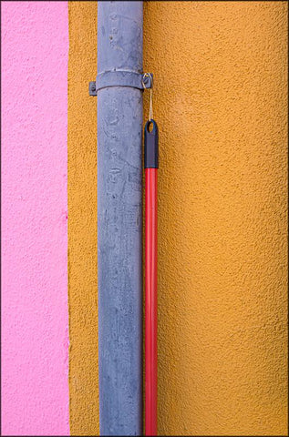 Broom handles in Burano, Italy by Mike Fewster