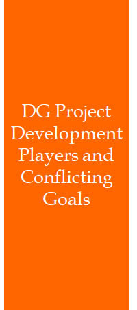 DG Project Development Players and Conflicting Goals