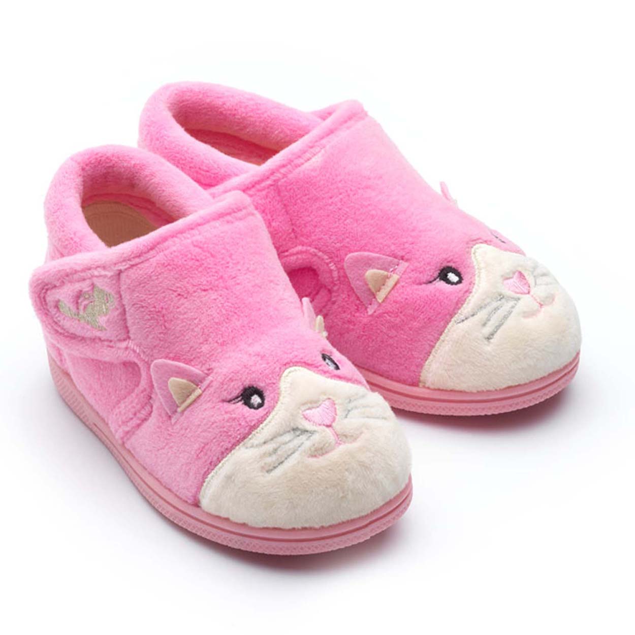 pink cat slippers