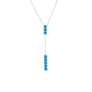 blue lariat necklace