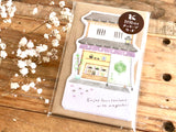 Street Series Die-Cut Mini Card Set with Envelopes / Japanese Sweets Shop