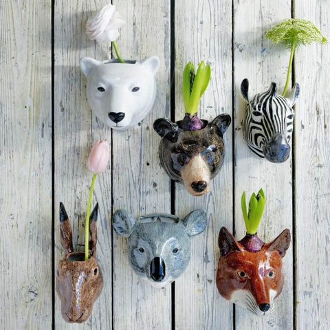 Quail ceramic animal vases