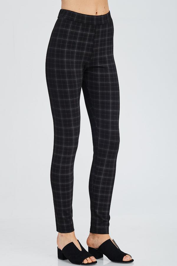 dark plaid pants