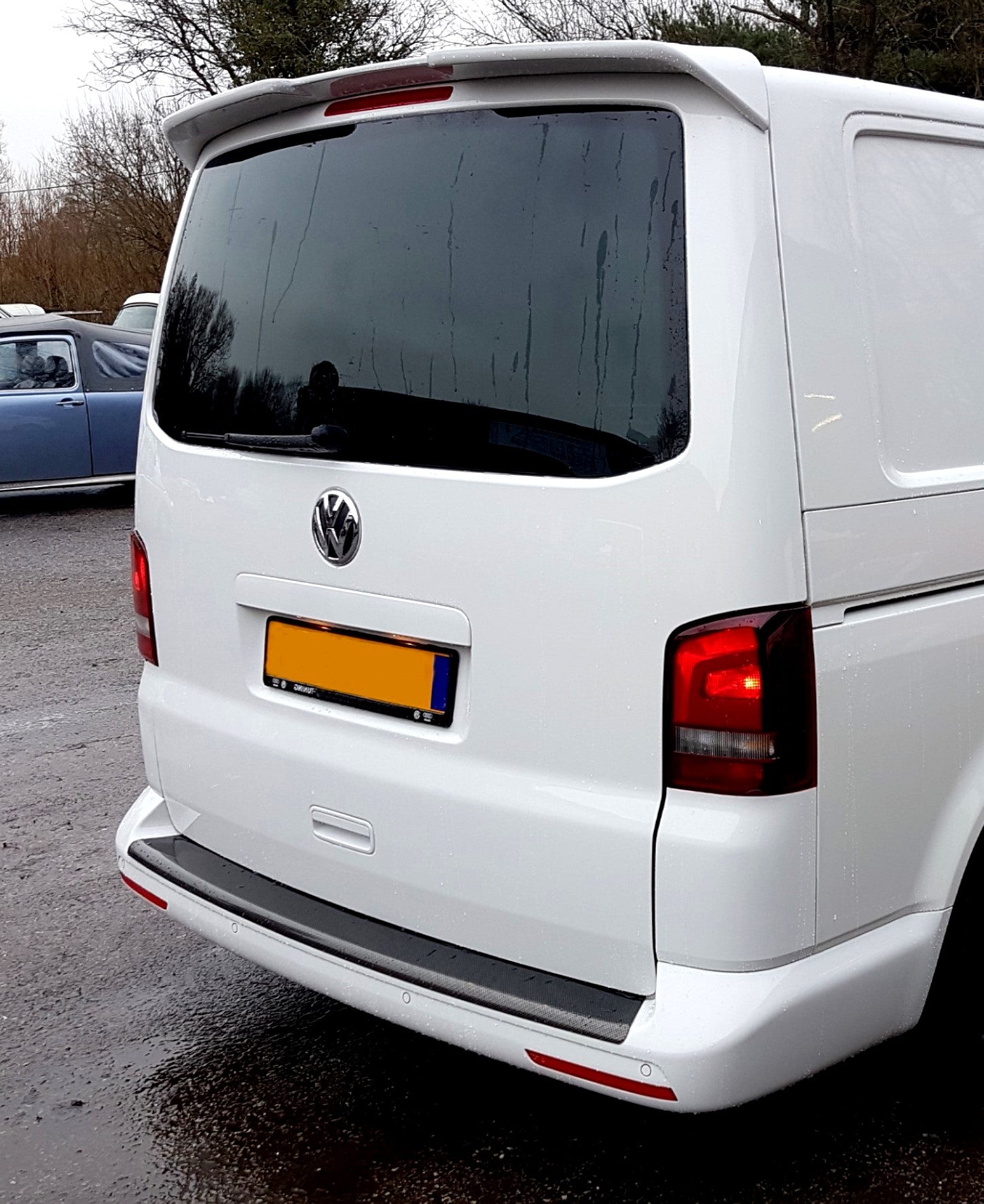 VW T5 T6 Transporter Rear Bumper Protector ABS Black ...