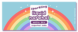 liquid narwhal label