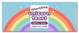 unicorn tears label