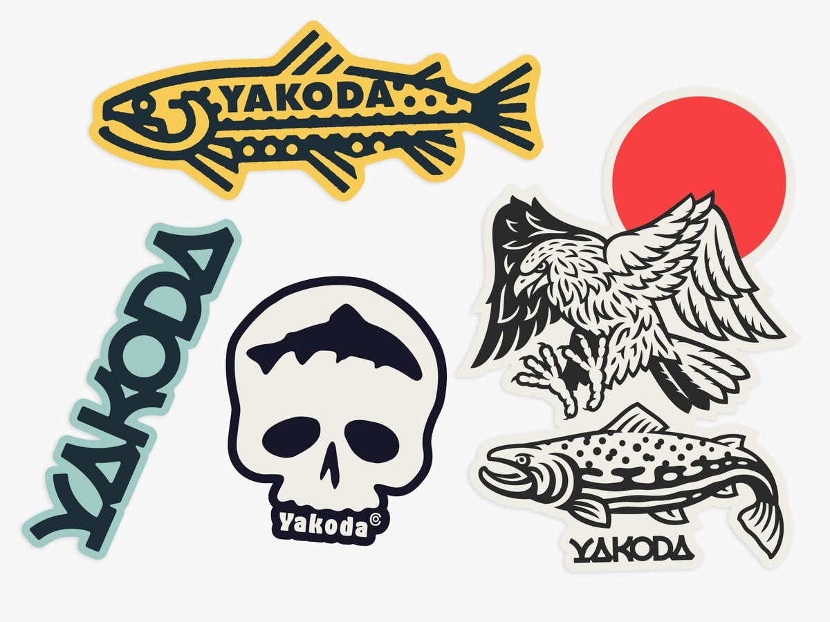 Trout Logo Sticker Pack