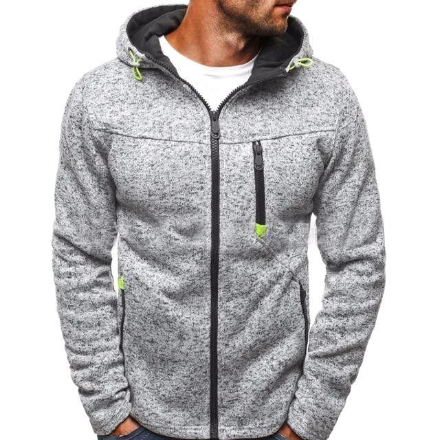 100 cotton men's zip hoodie