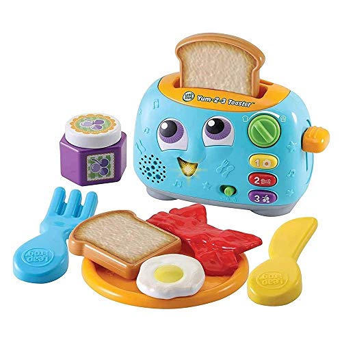 LeapFrog Yum-2-3 Toaster, Learning Toy with Sounds and Colours for Sensory Play, Educational Toys for Kids, Preschool Toys, Activity Learning Games for Boys and Girls Aged 1, 2 & 3 Years