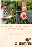 Coffee bean processing: farm to cup