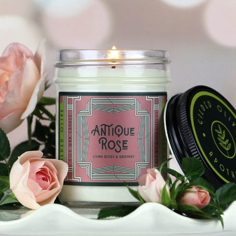 Rose Scented Soy Candle | Gilded Olive Apothecary