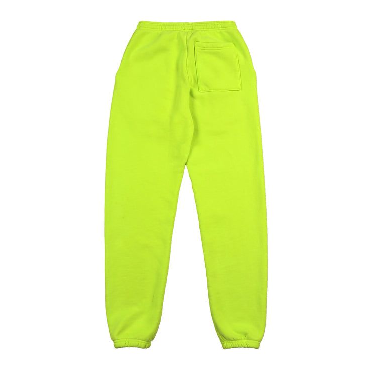 neon green jogging suit