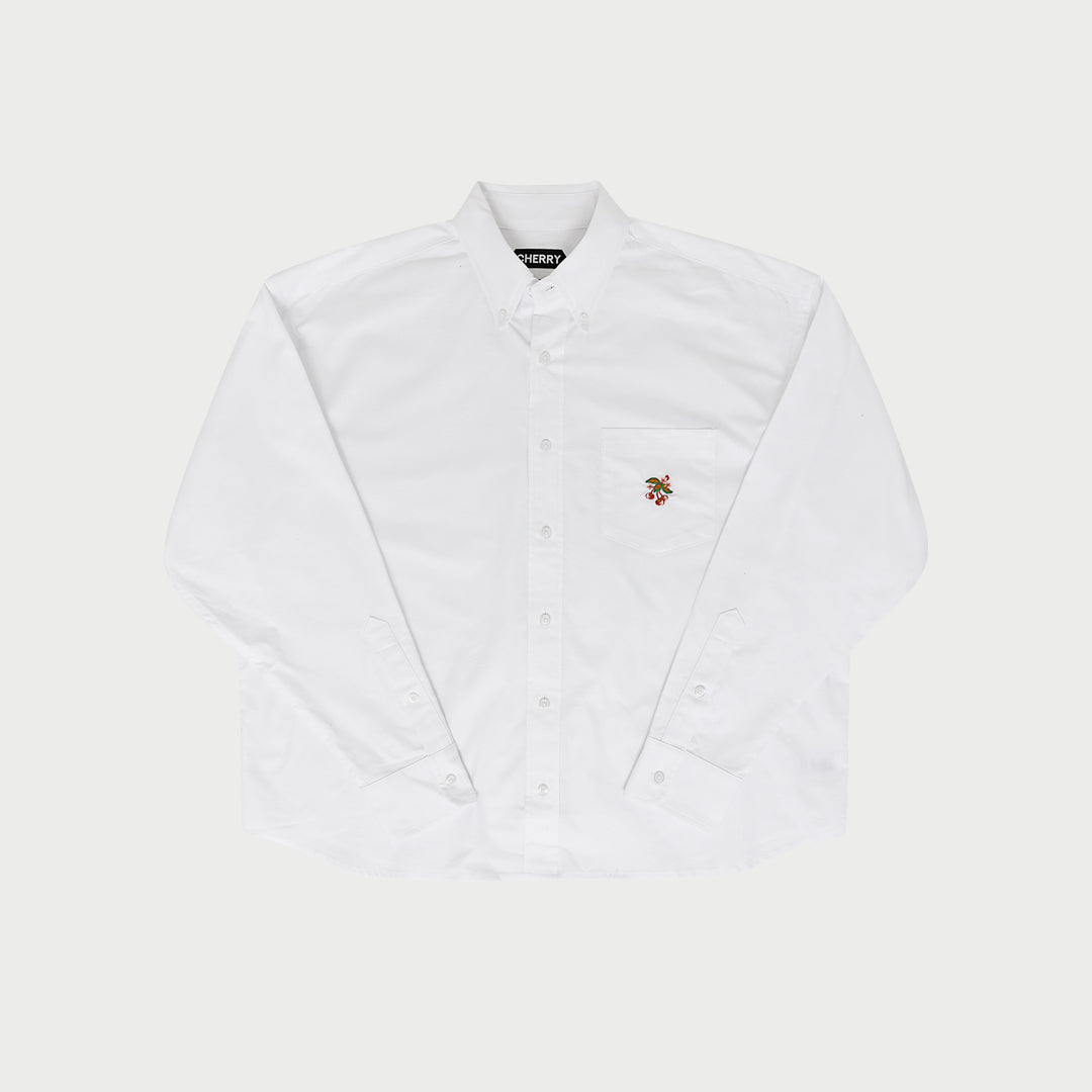 Oxford Button Down Shirt (White) – CHERRY LA