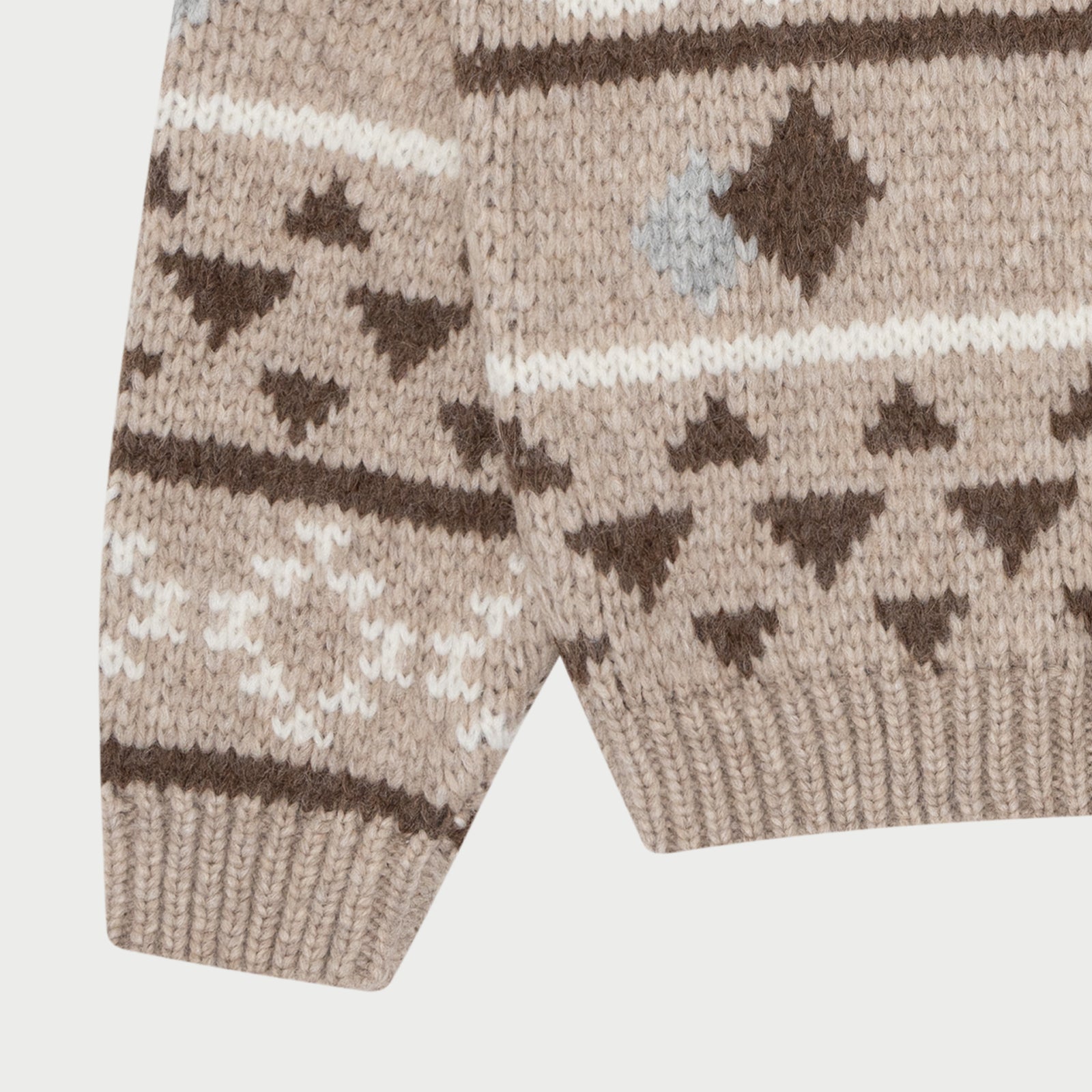 国交省東北地方整備局 THE SHISHIKUI ALPACA KNIT L.BEIGE | artfive.co.jp