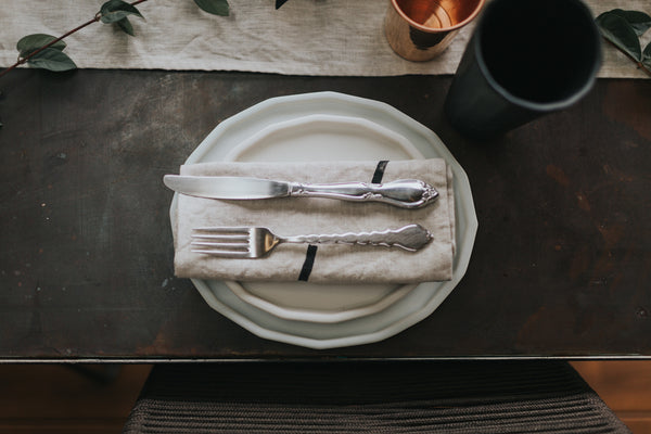 Handmade place setting from The Bright Angle in Asheville NC