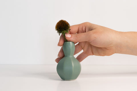 porcelain sprout bud vase