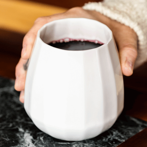 translucent wine glass