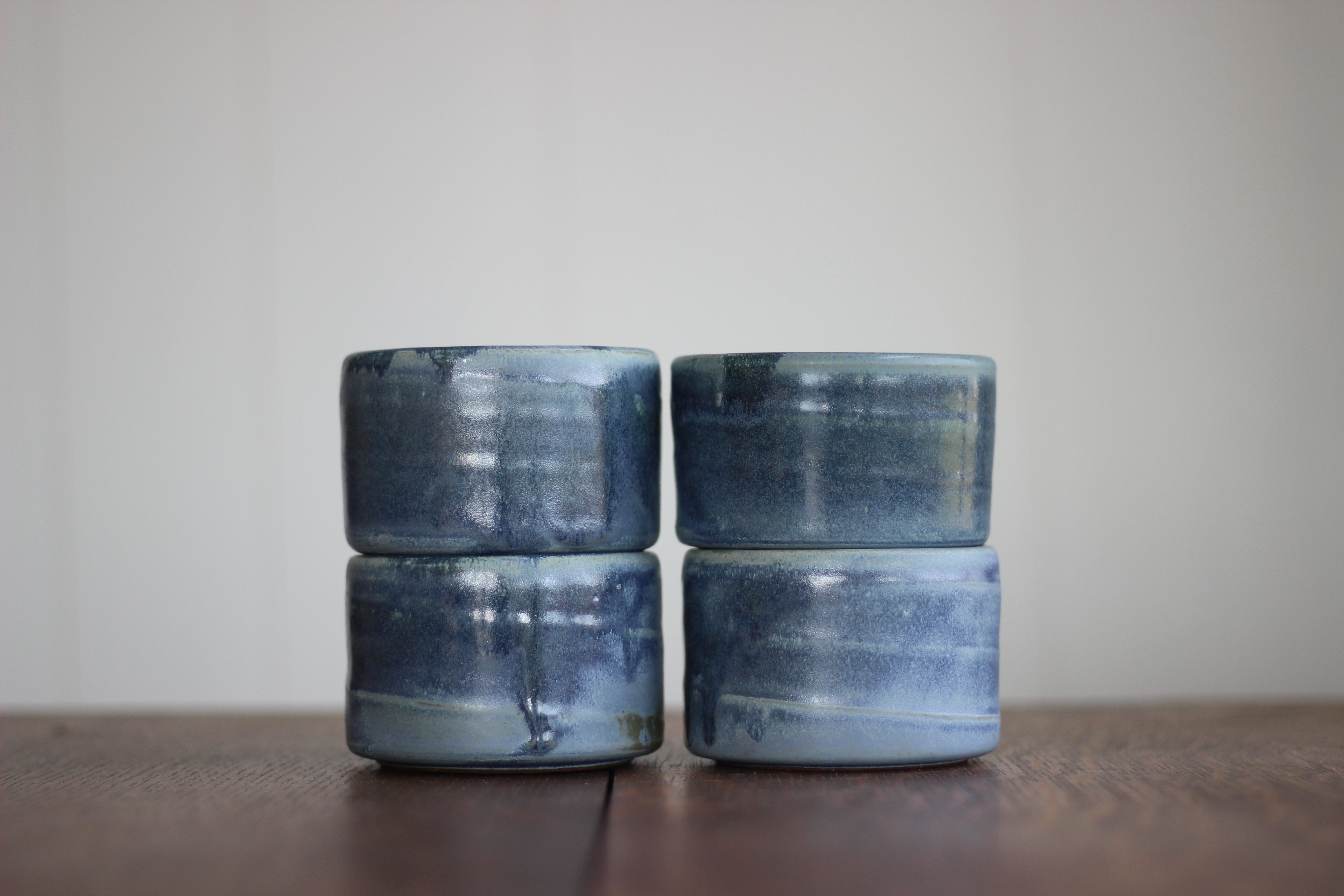 Set of 4 Ramekins in Wellhouse Blue