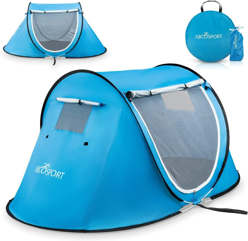 Pop-up Tent an Automatic Instant Portable Cabana Beach Tent - with Car Abco Tech