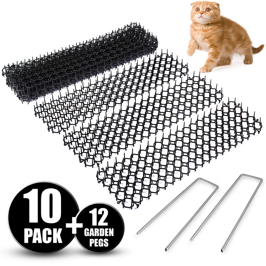 Cat Scat Spike Mat 10 Strips Gently Deters Pet Non Toxic Pet