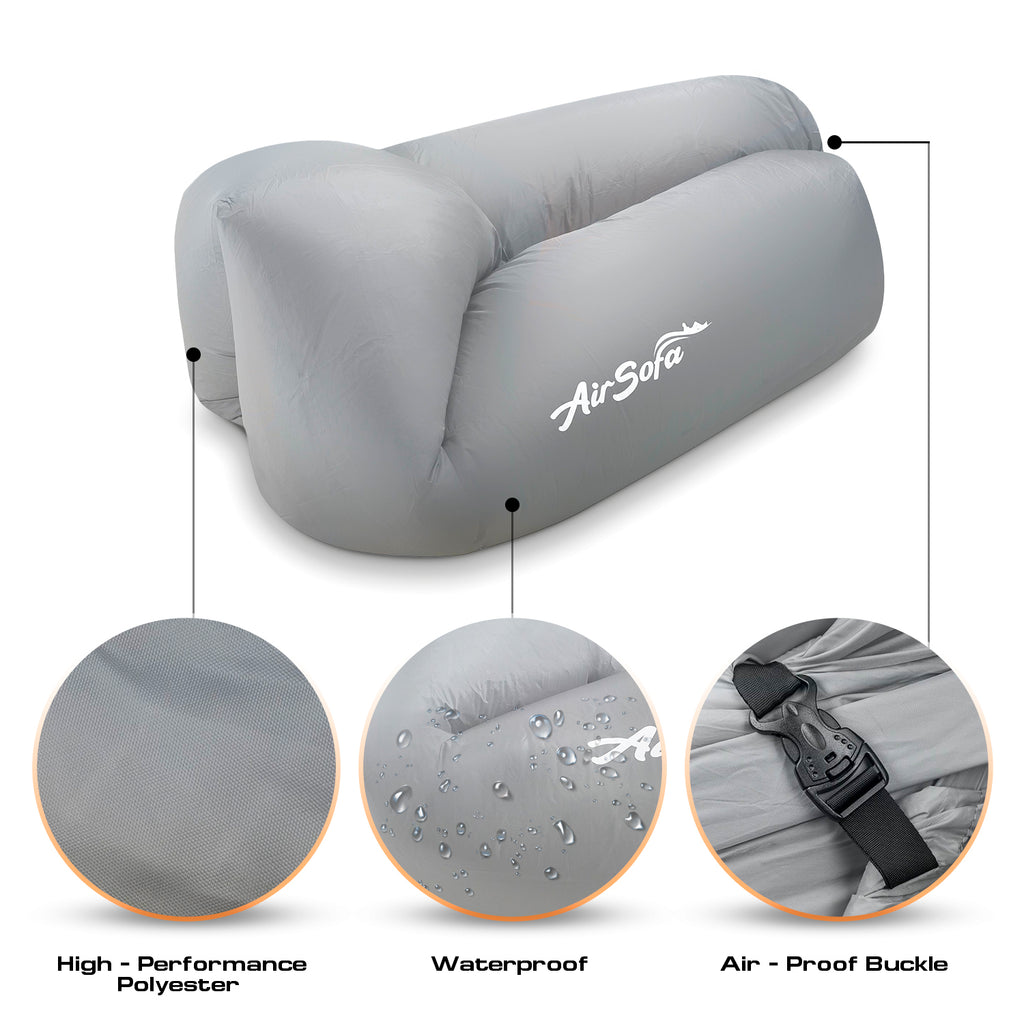 Inflatable Air Sofa Chair Portable Lounger Couch Air