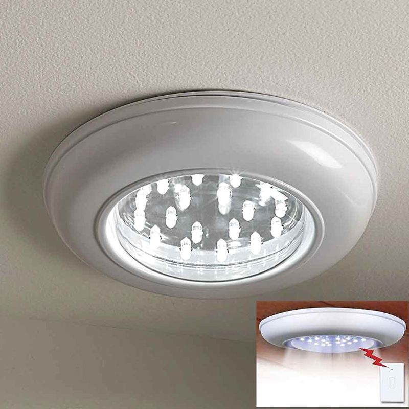 Led Wireless Cordless Ceiling Wall Light With Remote Control