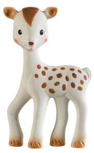 Sophie la Girafe - Fanfan la Fawn https://babystuff.co.nz/products/sophie-la-girafe-fanfan-la-fawn Your little one will love Fanfan the Fawn, made from 100% natural and soft rubber for more comfortable teething.Fanfan the Fawn is Sophie the Giraffe's friend, and is happy to help your little one soothe their sore gums as their first little teeth come through. Made with 100% natural latex rubber and coloured with food...