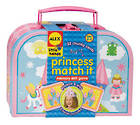 Alex - Princess Matching Game https://babystuff.co.nz/products/alex-princess-matching-game Alex Princess Matching Game Crown yourself the winner with the Princess Matching game! This adorable matching game comes with 32 cards printed with princess-themed pictures to match. Also comes with two easy to assemble cardboard princess tiaras. A wonderful game for promoting memory skills and cooperative play. Everyt...