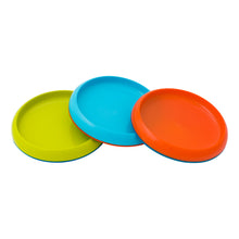 Boon Plate https://babystuff.co.nz/products/boon-plate GREAT FOR FOOD. GREAT FOR DIPS. GREAT FOR SANITY. Three color set Unique edgeless design 4 divided sections Slip-resistant base Top rack dishwasher-safe BPA-free, Phthalate-free and PVC-free Recommended age: 9+ months