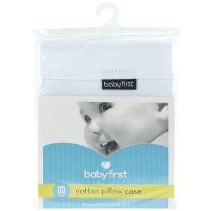 babyfirst - Cot Cotton Pillow Case https://babystuff.co.nz/products/babyfirst-cot-cotton-pillow-case Cot pillow case to fit babyfirst cot pillows, also fits most other standard brands! Made from natural high quality percale cotton.