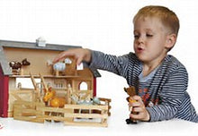 andZee - Farm Play Centre https://babystuff.co.nz/products/andzee-farm-play-centre The andZee Farm Play Center features a complete farmhouse barn with stables and six farmyard animals. There's even an attic where the animals can be housed! The set comes with cute farm animals with moveable legs and outside fences so that the animals don't escape. The andZee Farm Play Center is constructed from renewa...