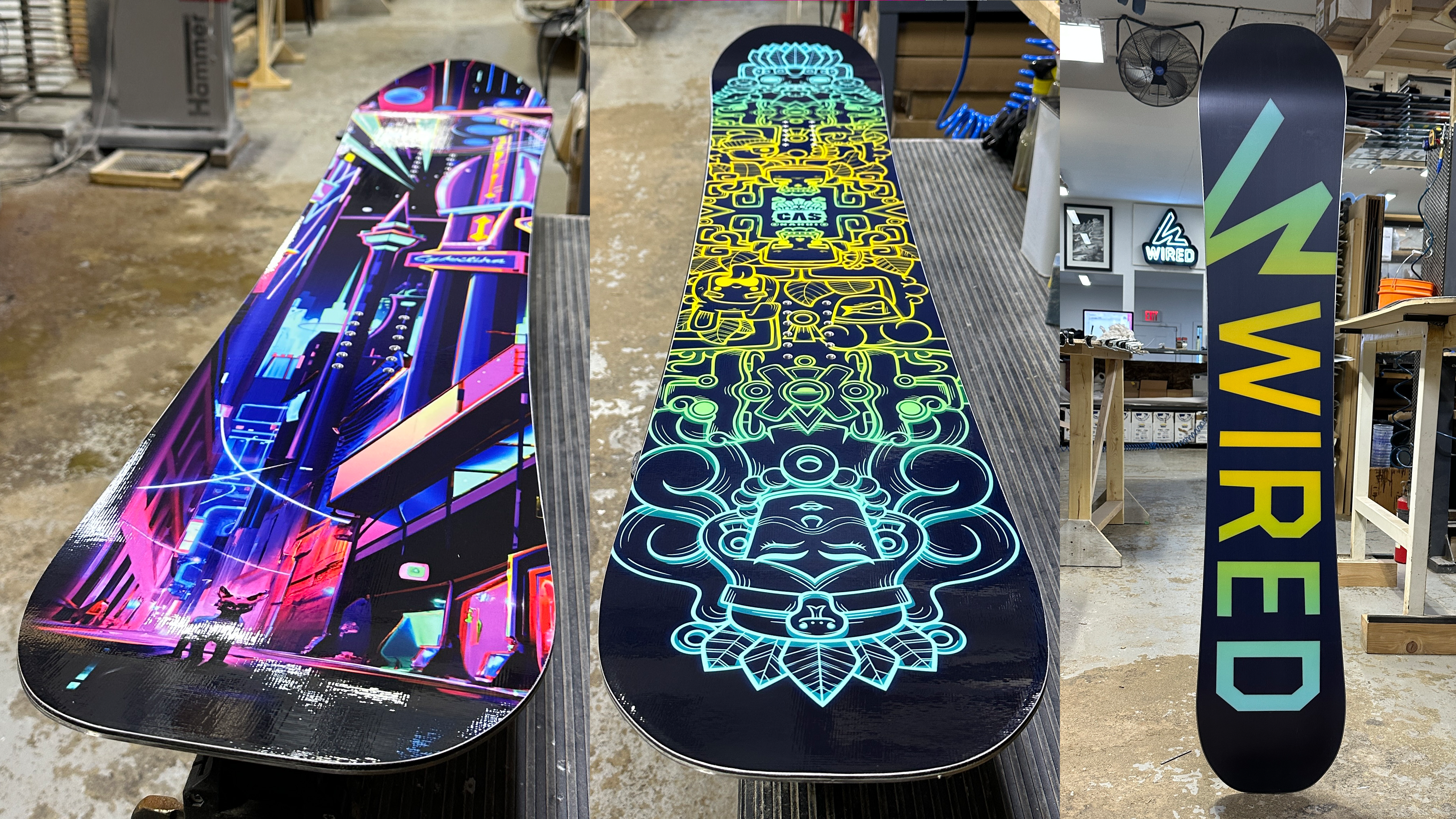 wired custom snowboard design examples