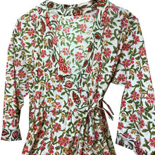 AR Blockprint Angrakha Wrap Dress-3 pattern choices - Vintage India NYC