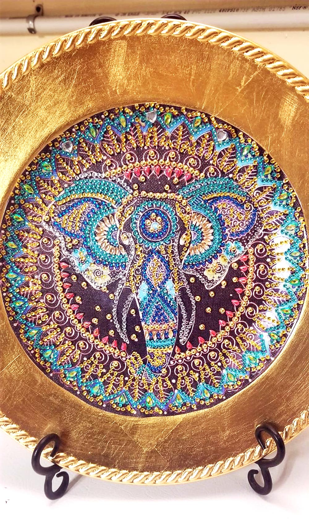 Dish with an Elephant Design 