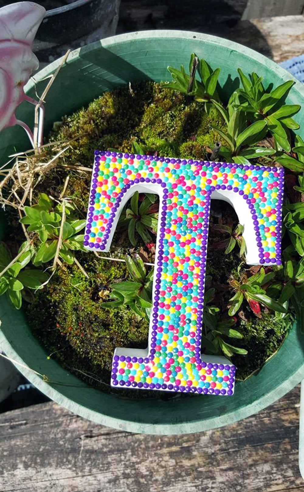 Bedazzled  Wooden "T" 