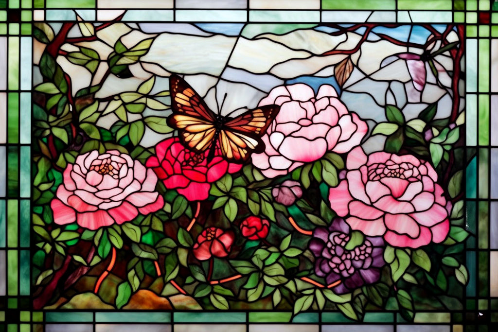 Clematis Stained Glass – Diamond Art Club