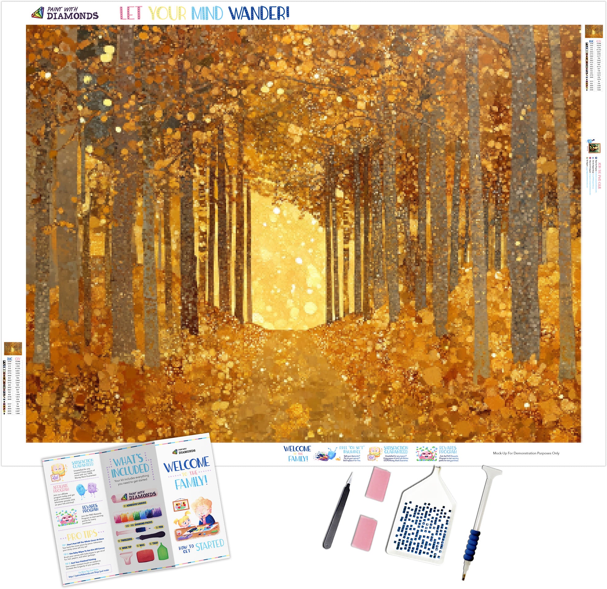 Dense Golden Autumn Forest