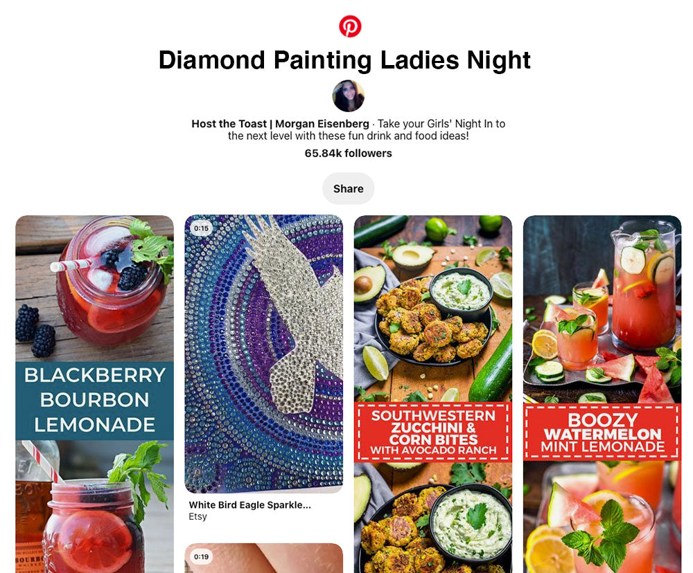 Ladies Night Pinterest Board