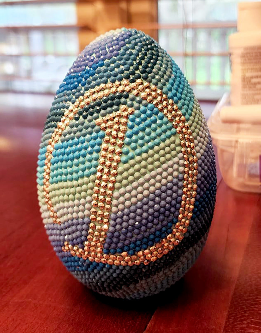 Easter egg covered in diamonds 