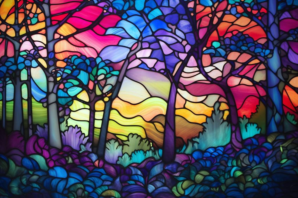 Stained Glass Trees – Diamond Art Club