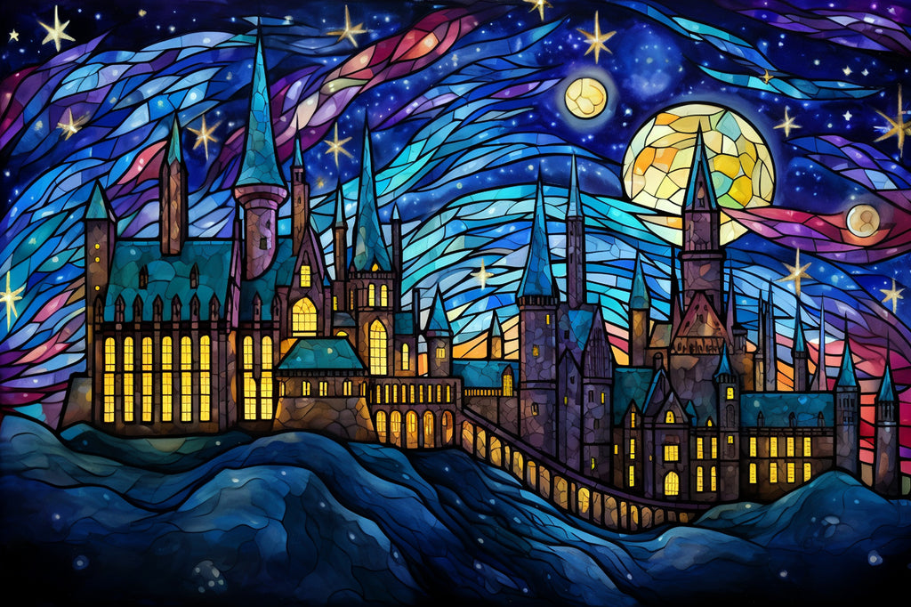 Harry Potter Starry Night - 5D Diamond Paintings - DiamondByNumbers -  Diamond Painting art